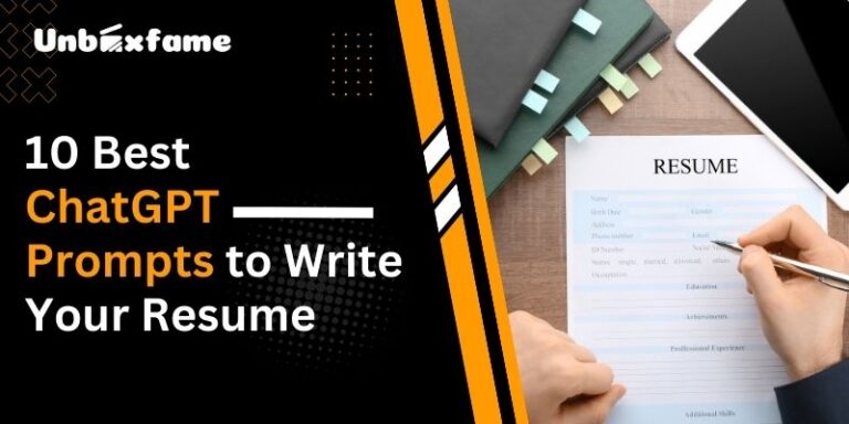 10 Best Chatgpt Prompts To Write Your Resume 2023 